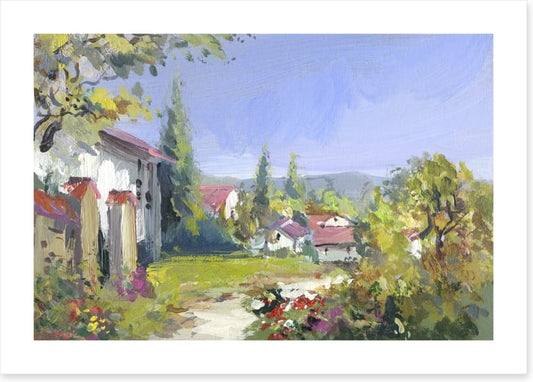 Summer day in the village