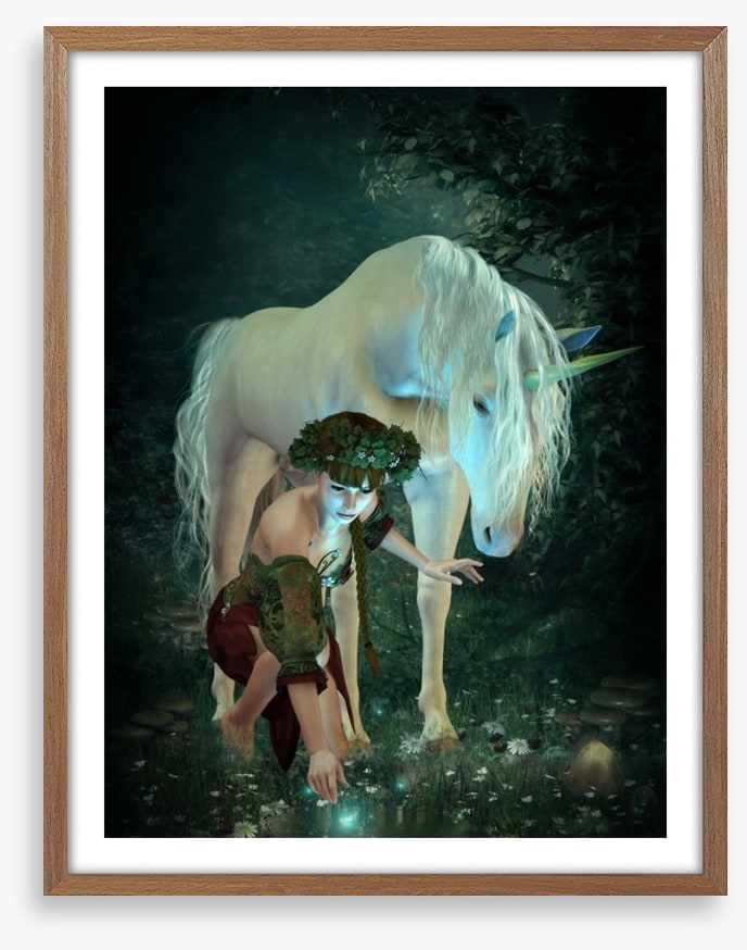 At the moonlit pond