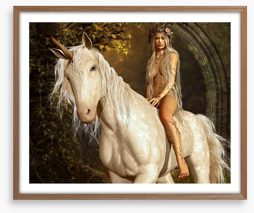The maiden on the unicorn