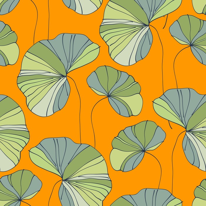 Water lily leaves