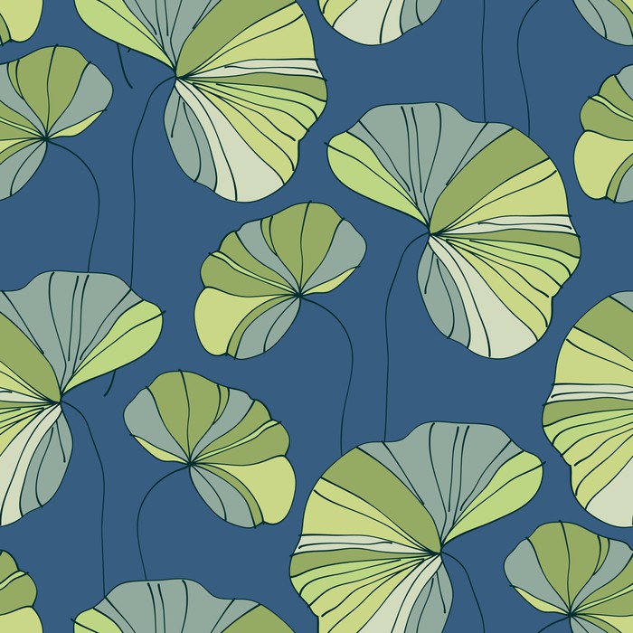 Water lily leaves