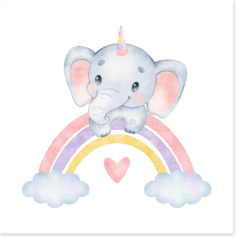 Elephant rainbow 1