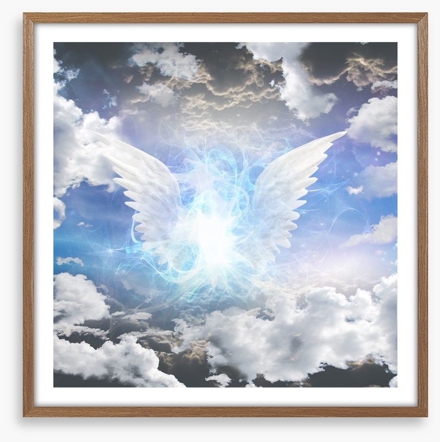 Angel in the clouds