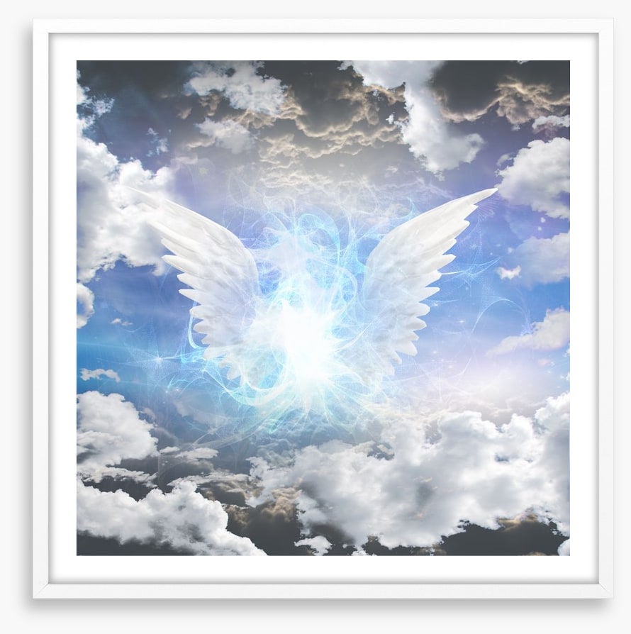 Angel in the clouds