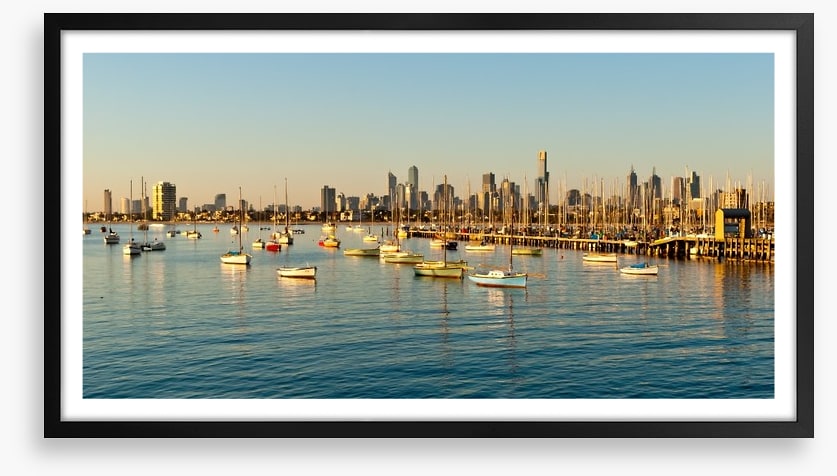 Melbourne skyline from St Kilda