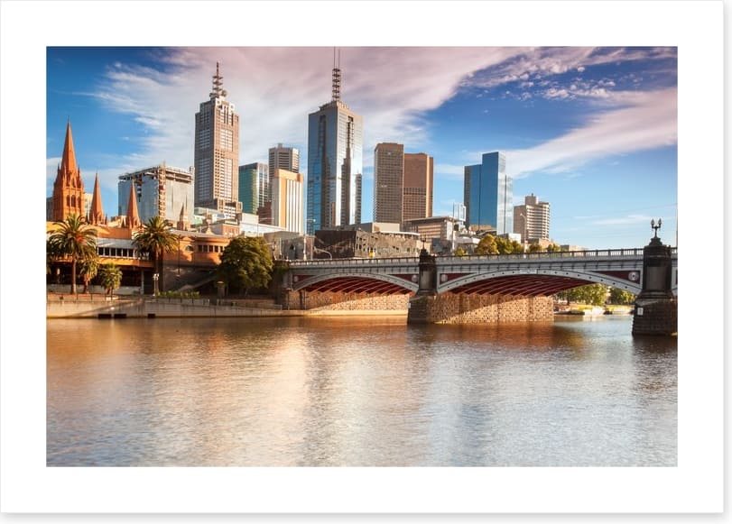 Melbourne skyline from Southbank