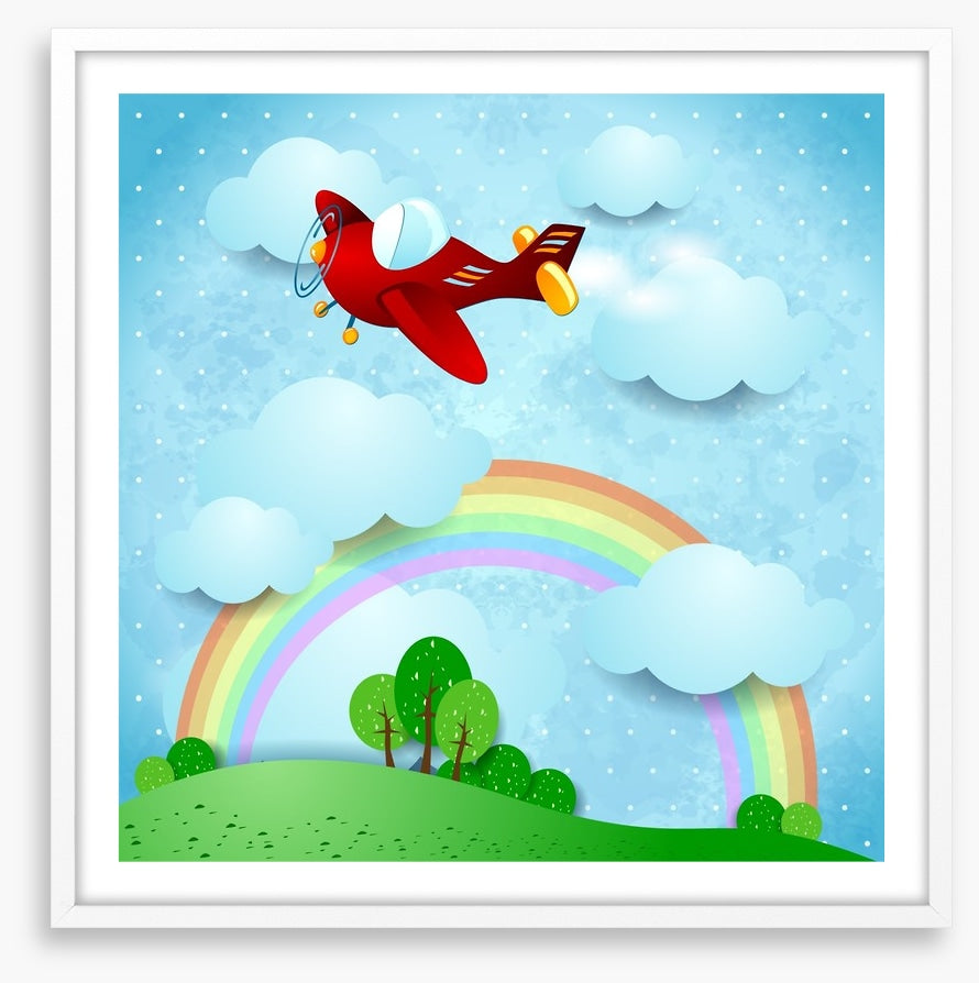 Red airplane