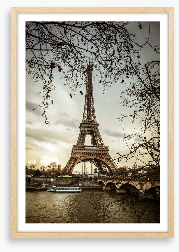 Eiffel tower from the Seine, France