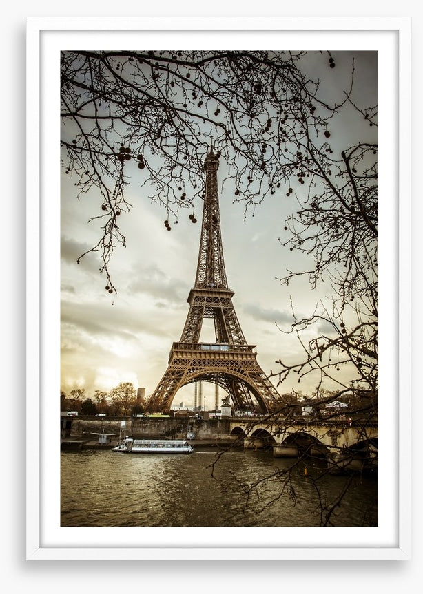 Eiffel tower from the Seine, France