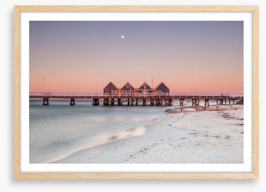 Busselton Jetty moonrise