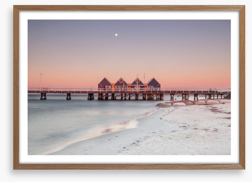 Busselton Jetty moonrise