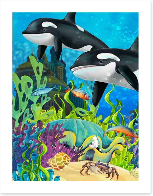 The underwater whales