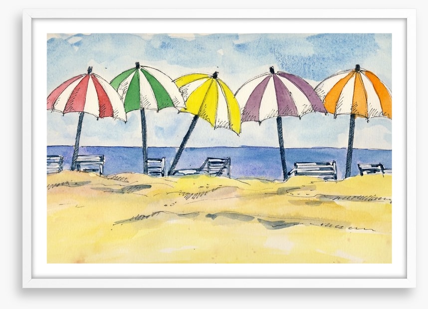 Umbrellas at the beach