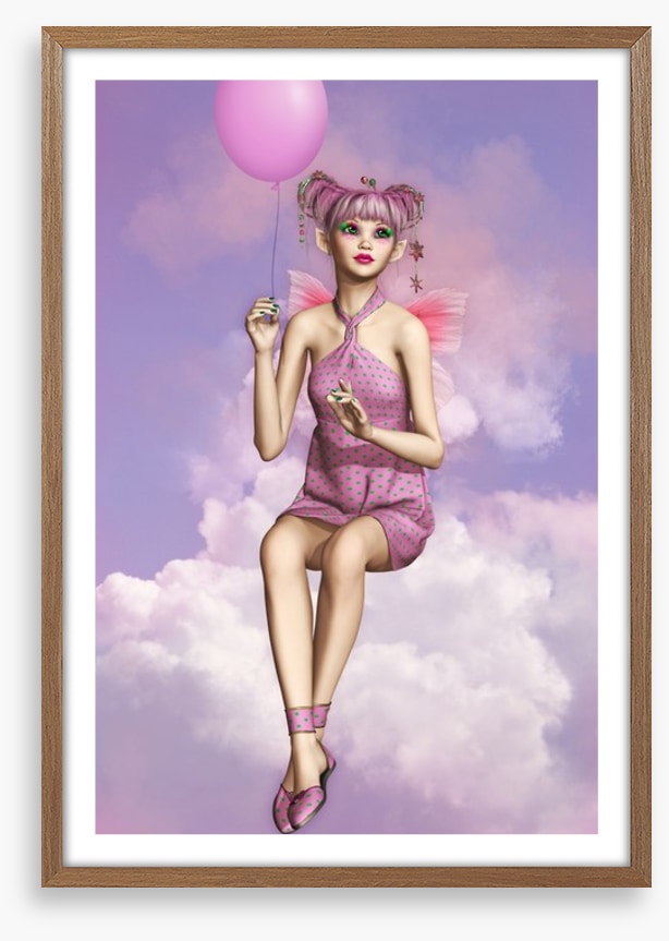 Pixie on a cloud