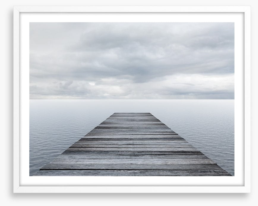 Jetty under the clouds
