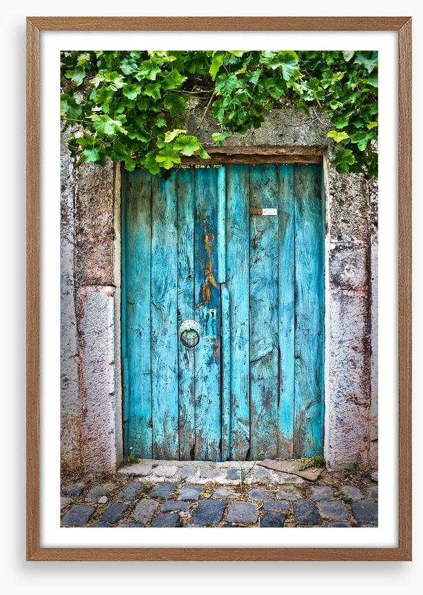 The old blue door