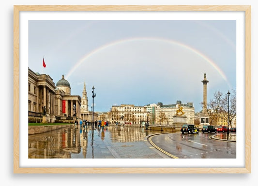 Trafalgar Square rainbow