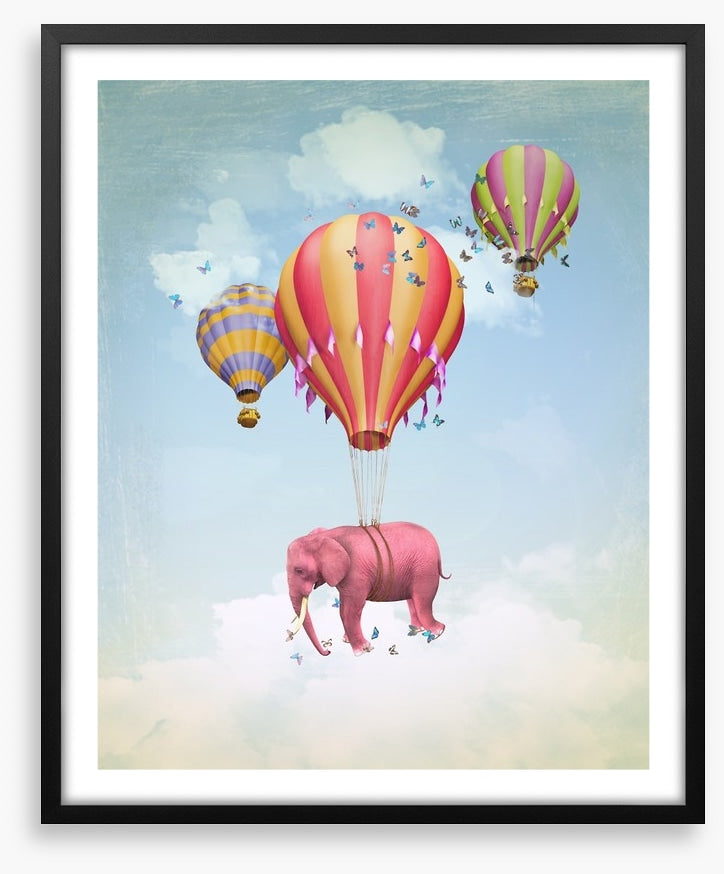 Pink elephant balloons
