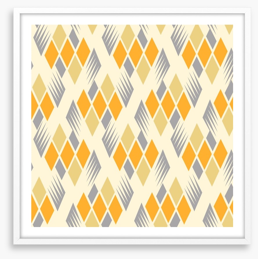 Retro diamonds yellow