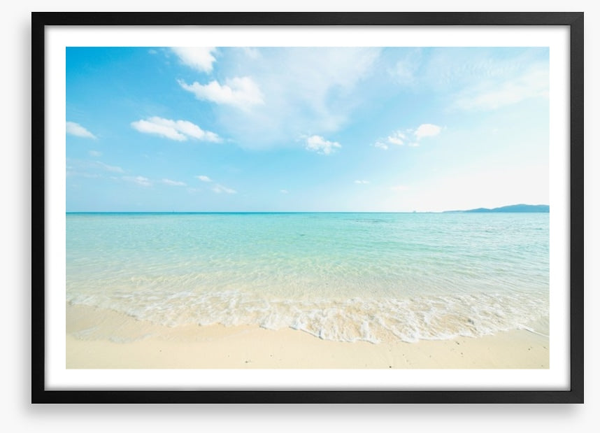 White beach ripples