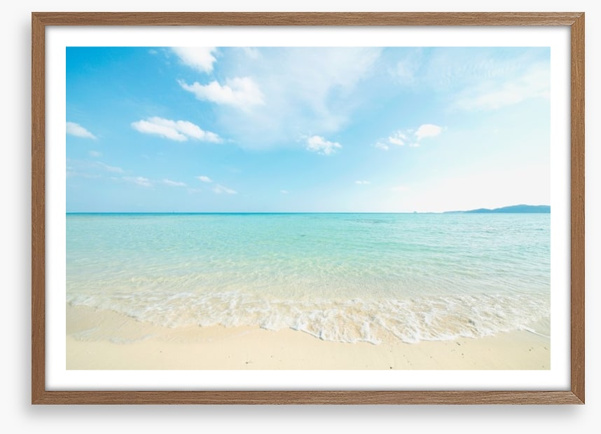 White beach ripples