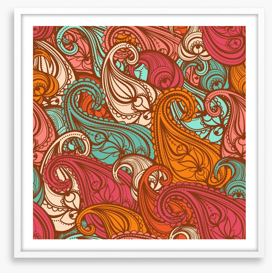 Paisley flames