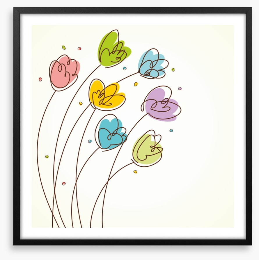Seven tulips
