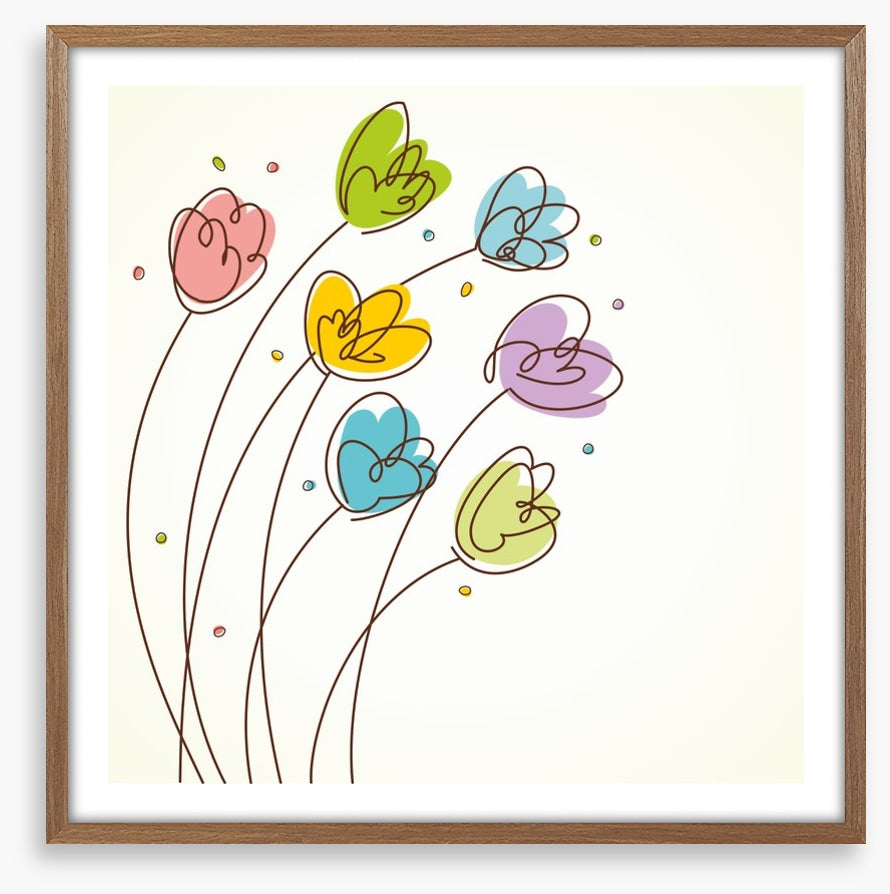 Seven tulips