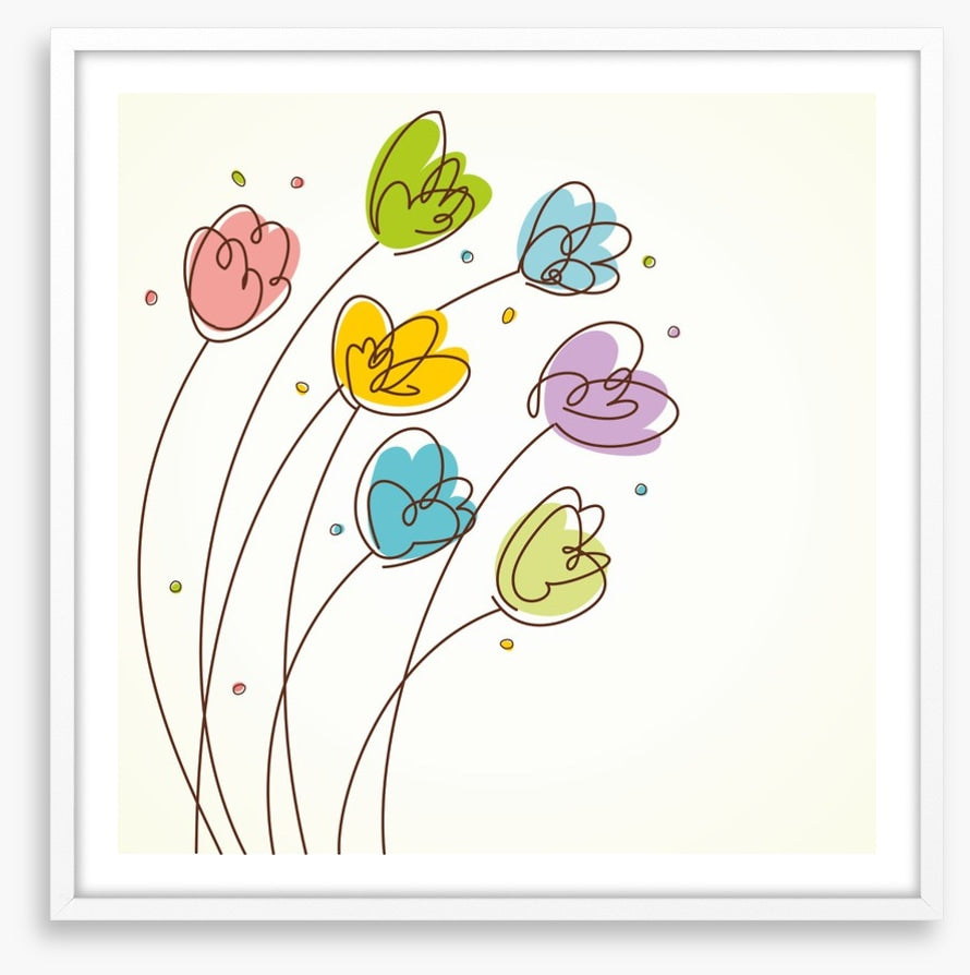 Seven tulips