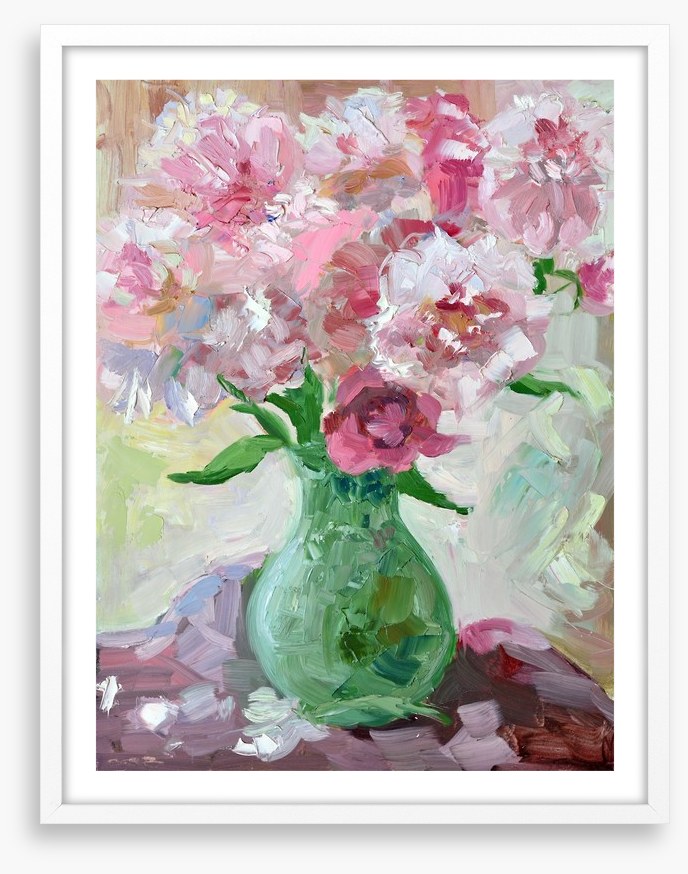 Pink peonies in a vase