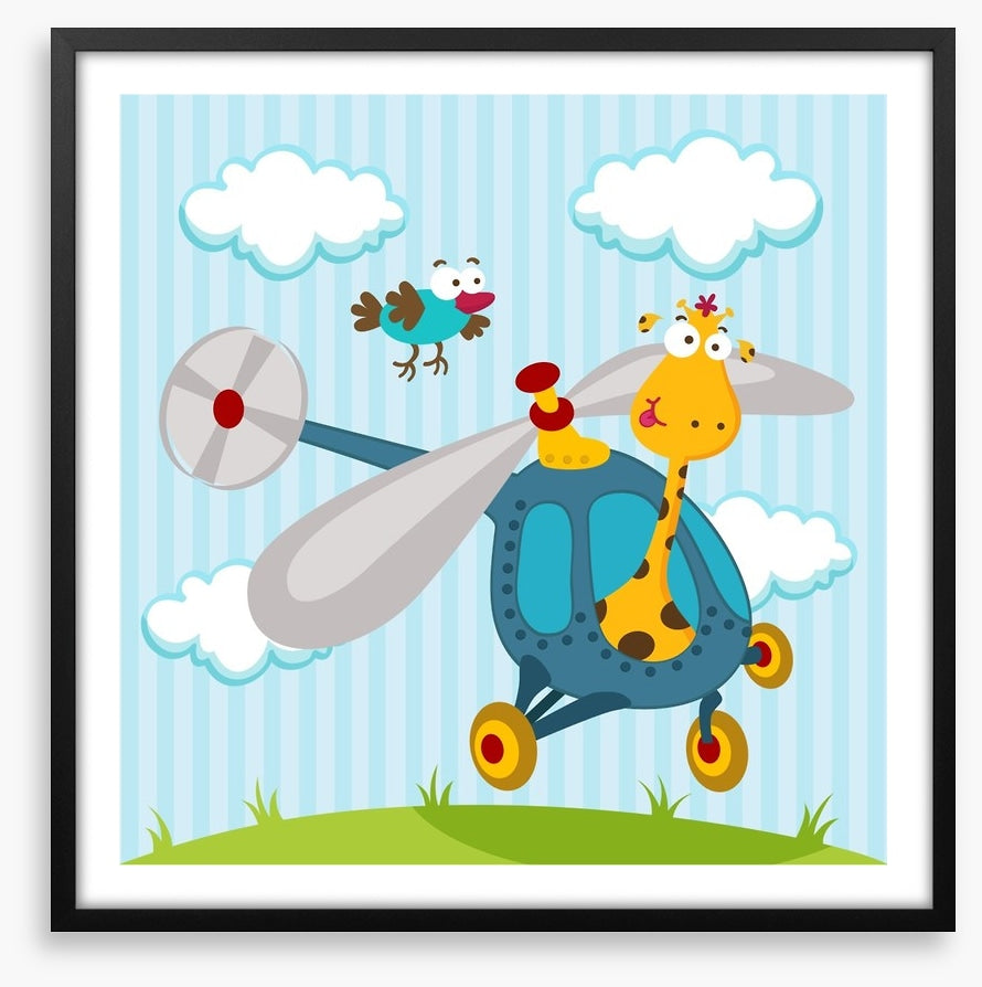 Helicopter giraffe