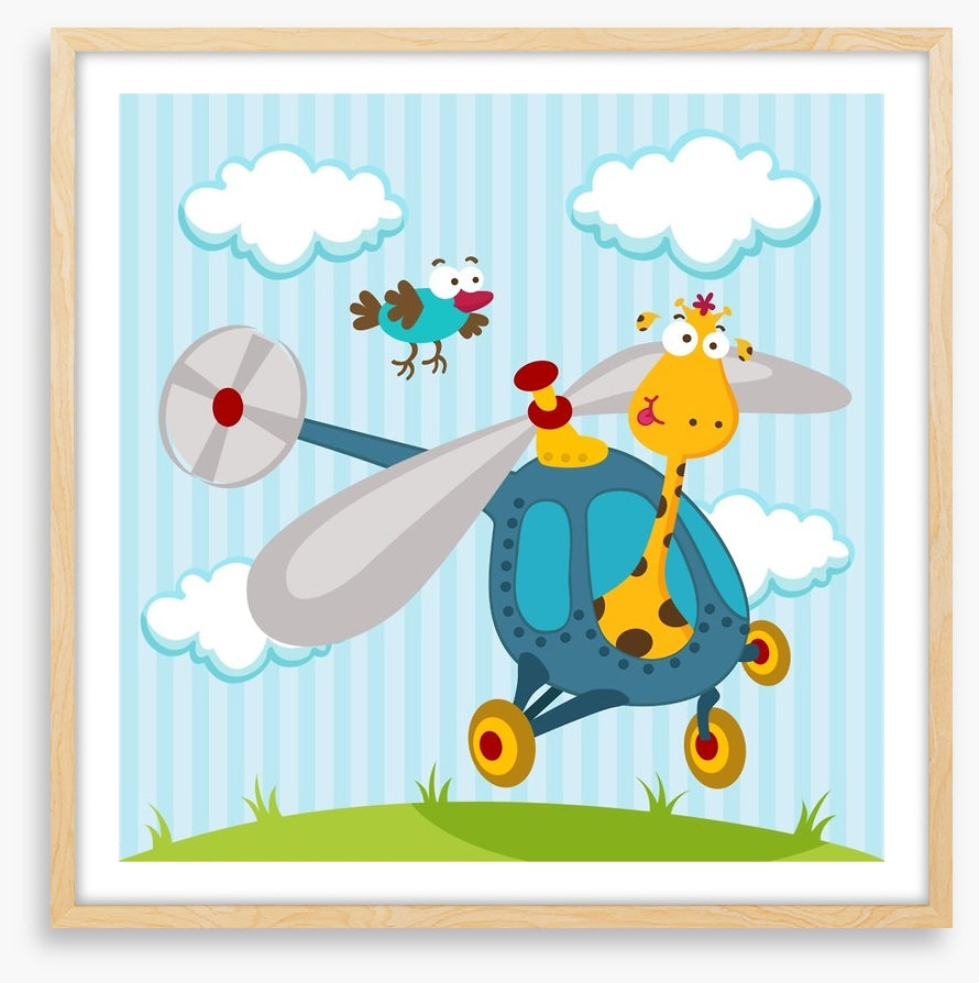 Helicopter giraffe