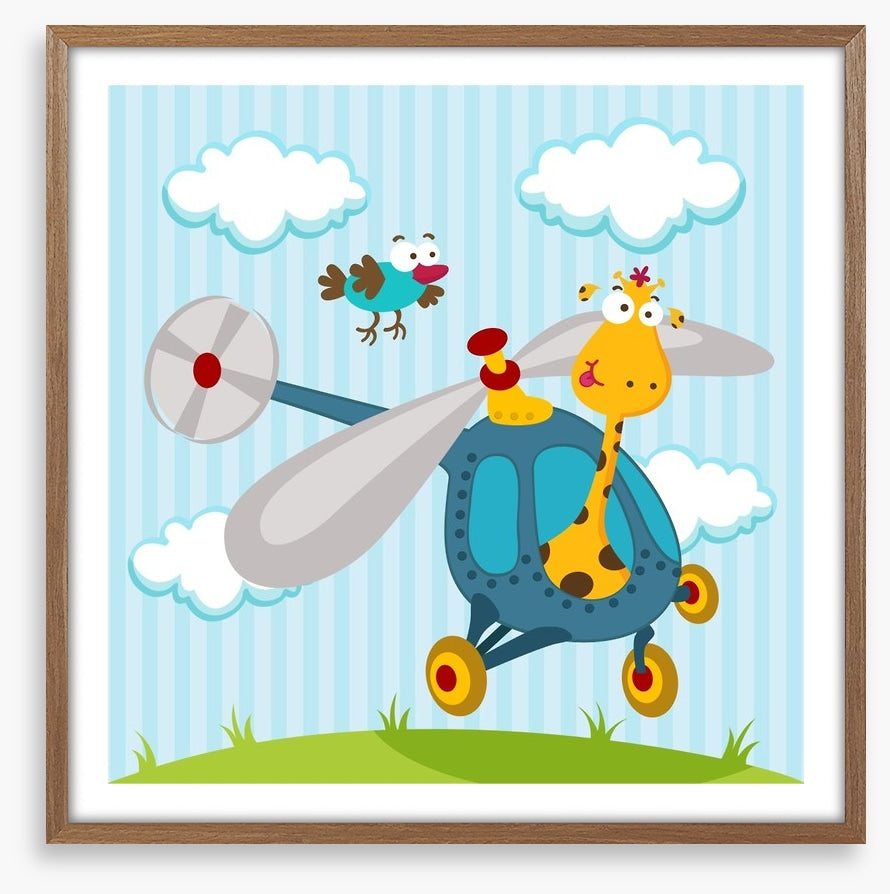 Helicopter giraffe