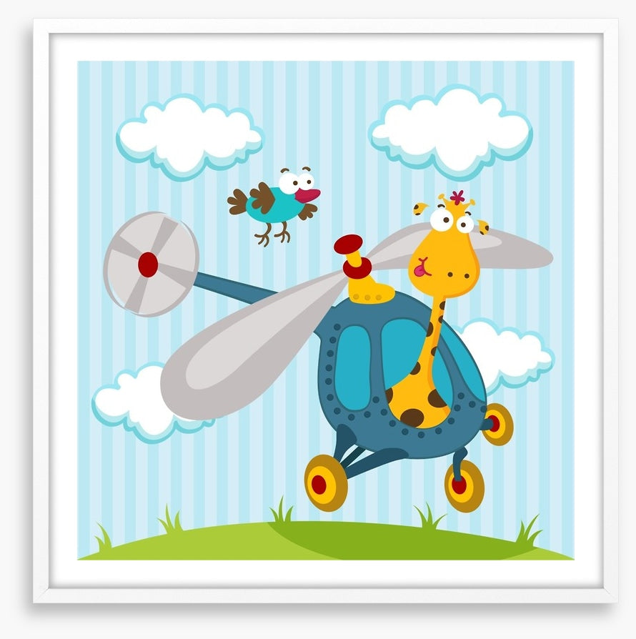 Helicopter giraffe
