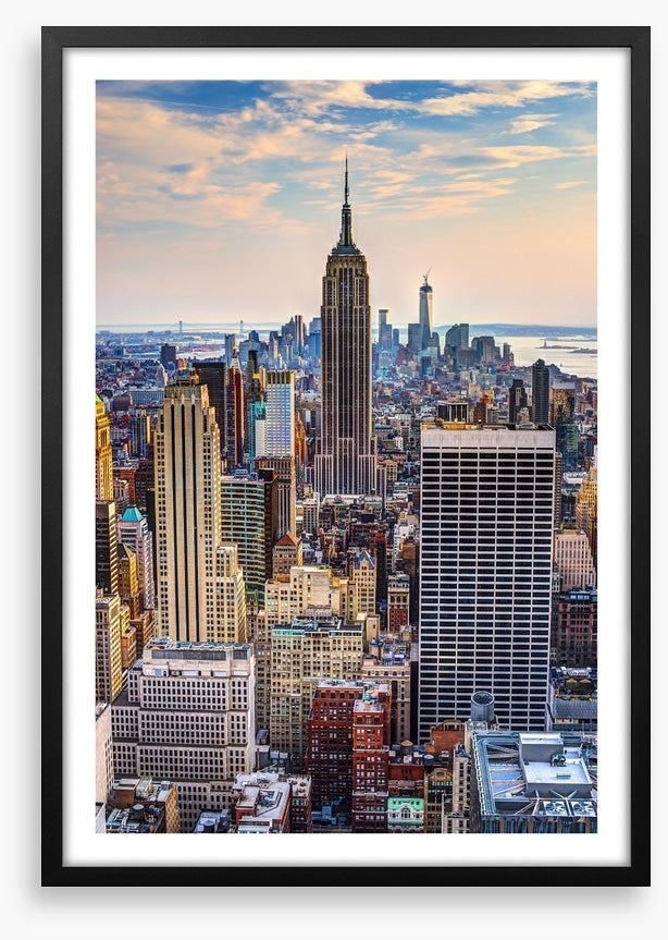 New York City at dusk
