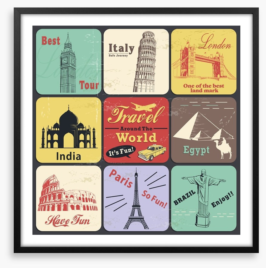 Vintage travel poster