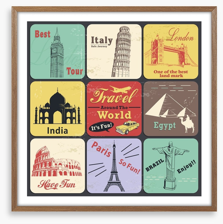 Vintage travel poster