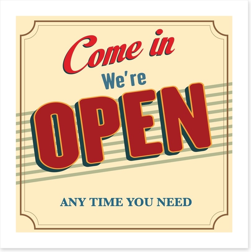 Come in