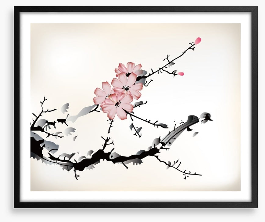 Plum blossom branch
