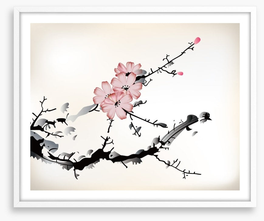 Plum blossom branch