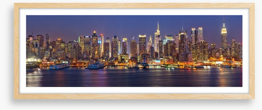 Manhattan at night panorama