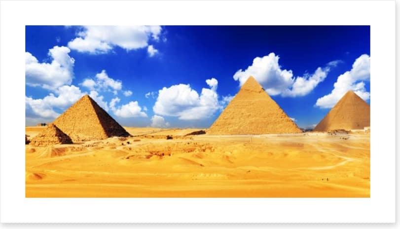 The pyramids of Giza