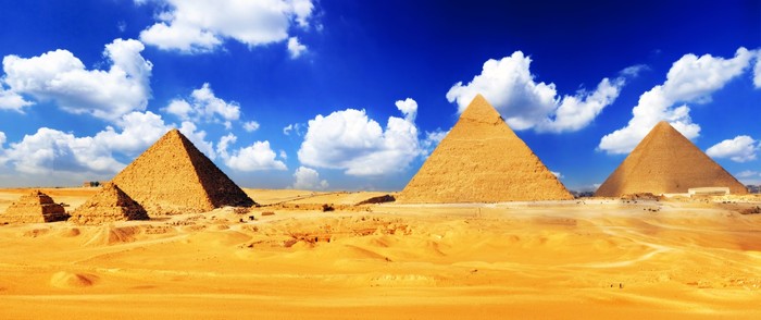The pyramids of Giza