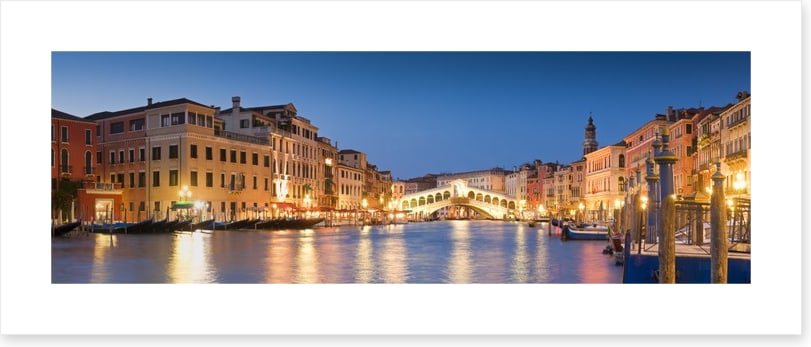 Venice twilight panorama