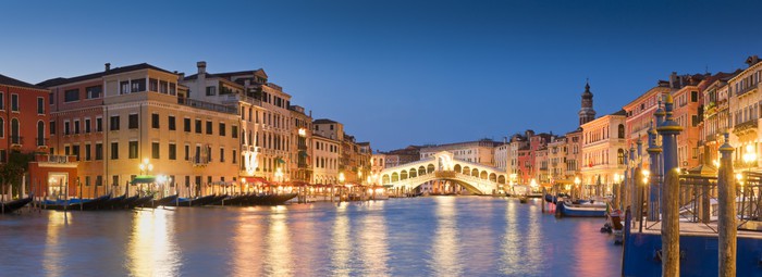 Venice twilight panorama