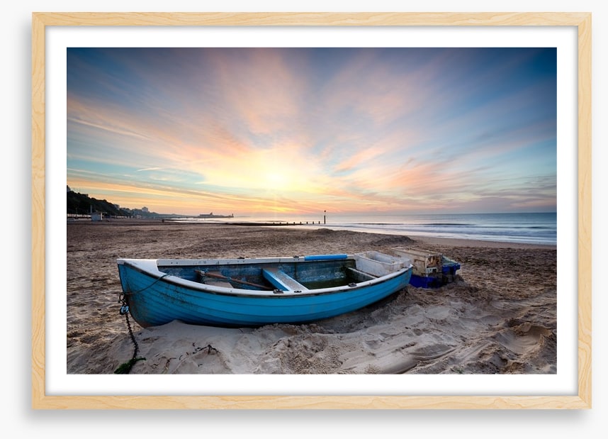 Fishing boat at sunrise