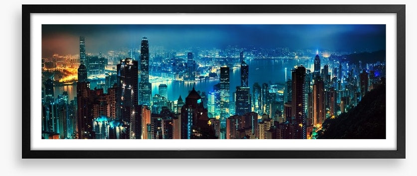 Hong Kong dusk panorama