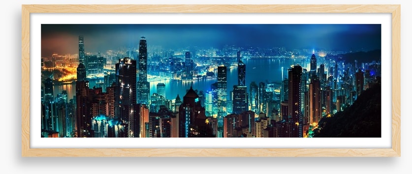 Hong Kong dusk panorama