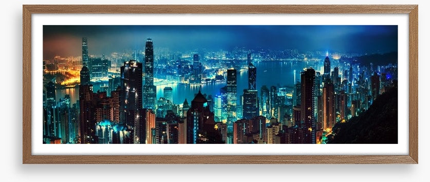 Hong Kong dusk panorama
