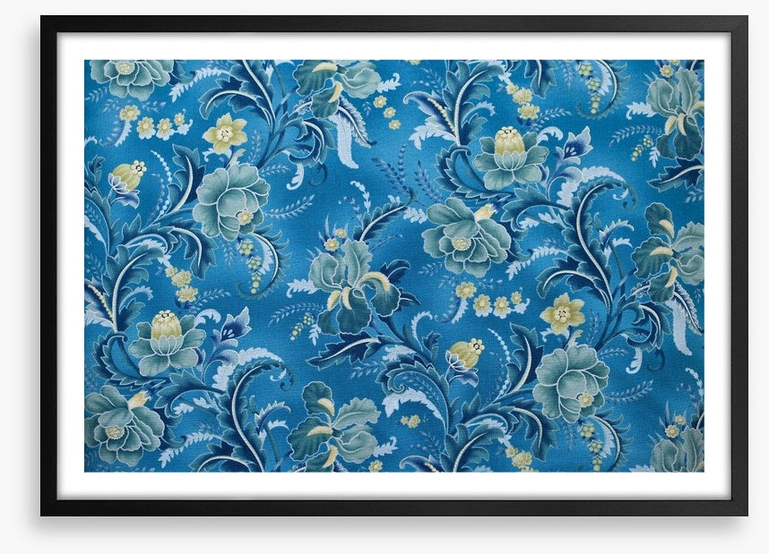 Brocade in blue